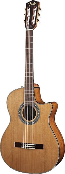 Fender CN-240SCE Classical Acoustic-Electric Guitar, Right