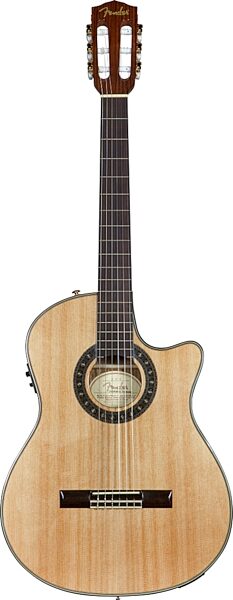 Fender CN-240SCE Thinline Classical Acoustic-Electric Guitar, Main