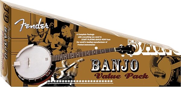 Fender FB-300 Banjo Package, Pack View