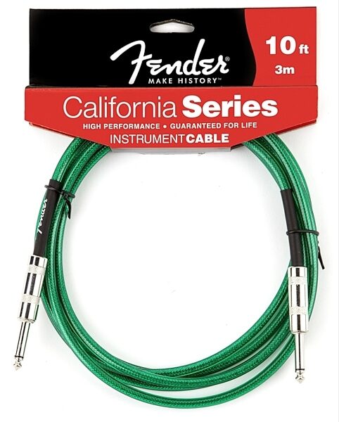 Fender California Guitar Cable, Surf Green
