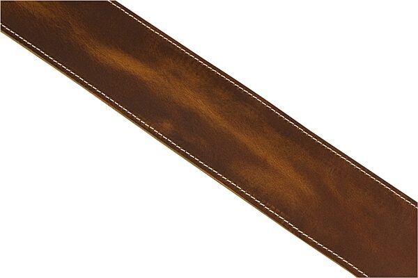 Fender Broken-In Leather Strap, Tan, 2.5 inch, Action Position Back