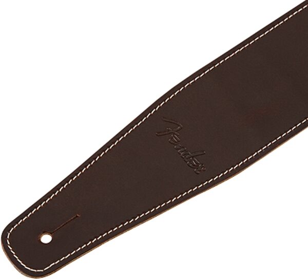 Fender Broken-In Leather Strap, Brown, Action Position Back
