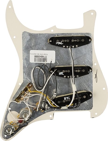 Fender Stratocaster Vintage Noiseless Pre-wired Pickguard, Tortoise Shell, Action Position Back