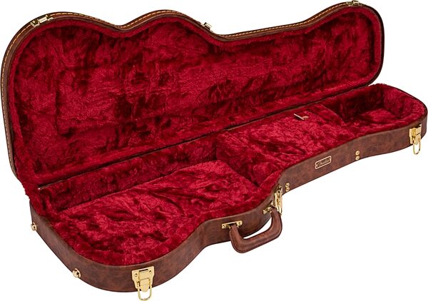 Fender Poodle Case for Stratocaster or Telecaster Guitars, Brown, Action Position Back