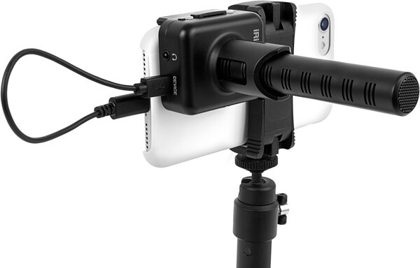 IK Multimedia iRig Mic Video Shotgun Microphone, New, Action Position Side