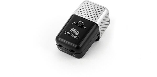 IK Multimedia iRig Mic Cast 2 Recording Microphone, Action Position Back