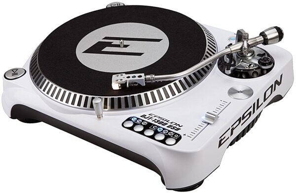 Epsilon DJT-1300 Direct-Drive USB DJ Turntable, White Right