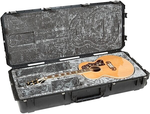 SKB iSeries Waterproof Jumbo Acoustic Guitar Case, 47 inch x 19 inch x 20 inch, 3i-4719-20, Alt--3i-4719-20-Open-Right-edit