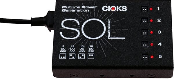 Cioks SOL Pedalboard Power Supply, New, Action Position Back