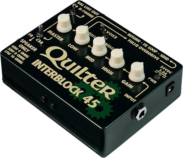 Quilter InterBlock 45 Guitar Amplifier Head (45 Watts), Angled Front