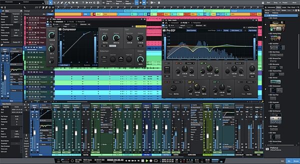 PreSonus Studio One Pro 5 Recording Software - Upgrade from Studio One Artist, Song Page Screenshot
