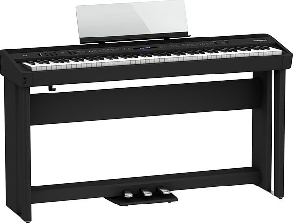 Roland FP-90X Digital Stage Piano, Black, FP-90X-BK, Action Position Front