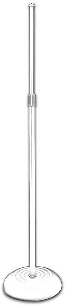 On-Stage MS7201QTR Quarter-Turn Round Base Microphone Stand, White, White