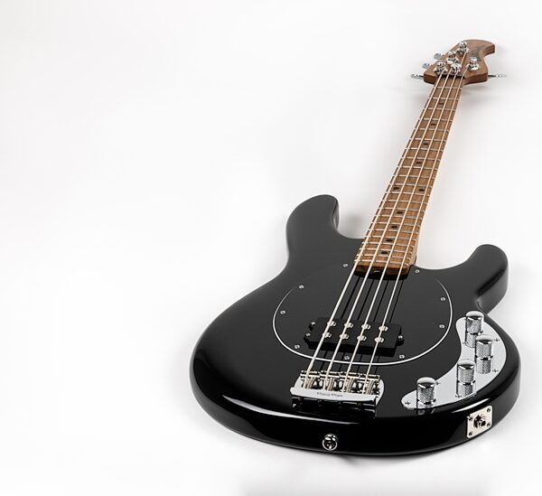 Ernie Ball Music Man StingRay Special Electric Bass (with Case), Black, Action Position Back