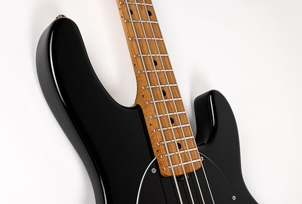 Ernie Ball Music Man StingRay Special Electric Bass (with Case), Black, Action Position Back