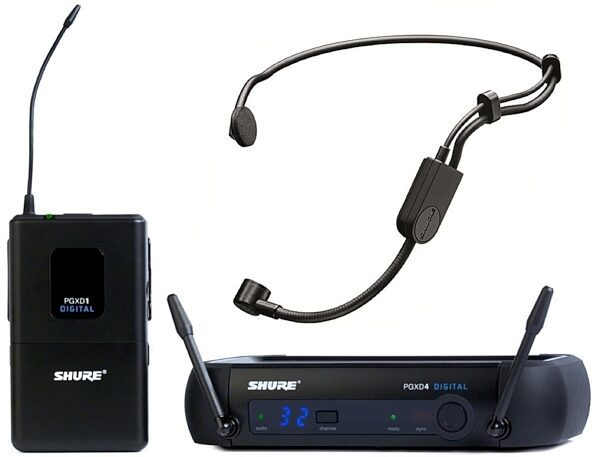 Shure PGXD14/PGA31 Digital Wireless Headset Microphone System, (900 MHz), Main