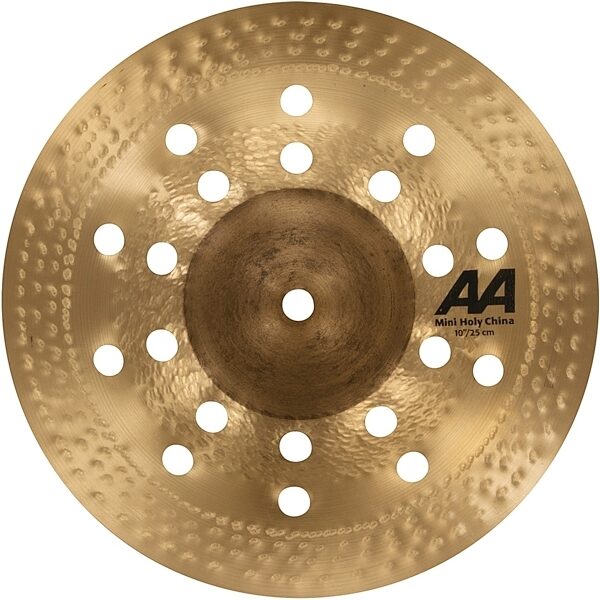 Sabian AA Mini Holy China Cymbal, 10 inch, Angled Front