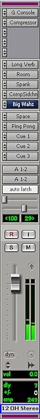 Digidesign Pro Tools LE Upgrade, Sends