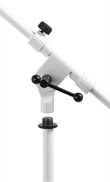 On-Stage MS7801W Euro Boom Microphone Stand, White, Zoom 4