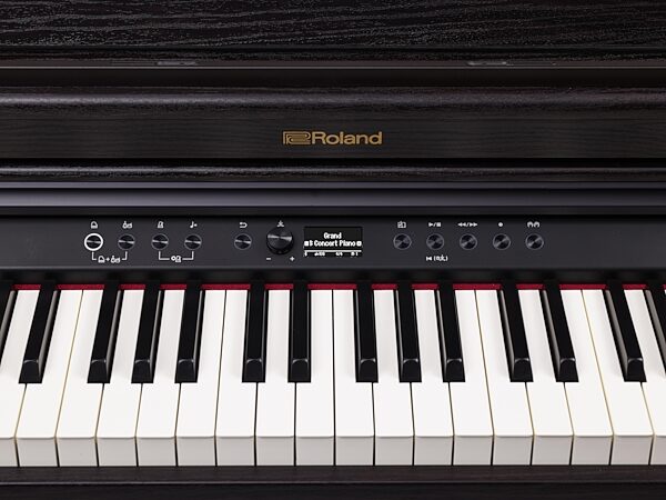 Roland RP701 Digital Piano, Dark Rosewood, Action Position Front