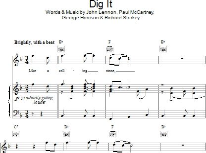 Dig It - Piano/Vocal/Guitar, New, Main
