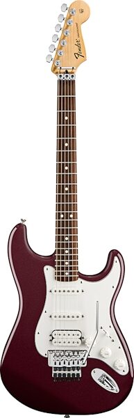 Fender Standard Stratocaster HSS FR Electric Guitar with Floyd Rose (Rosewood Fingerboard), Midnight Wine