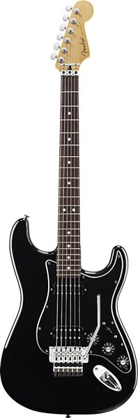 Fender Blacktop Stratocaster HH Electric Guitar with Floyd Rose, Black