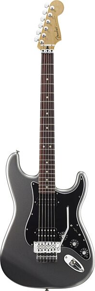 Fender Blacktop Stratocaster HH Electric Guitar with Floyd Rose, Titanium Silver