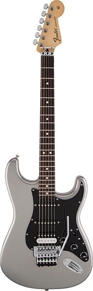 Fender Standard Stratocaster HSS Electric Guitar, with Rosewood Fingerboard, Ghost Silver
