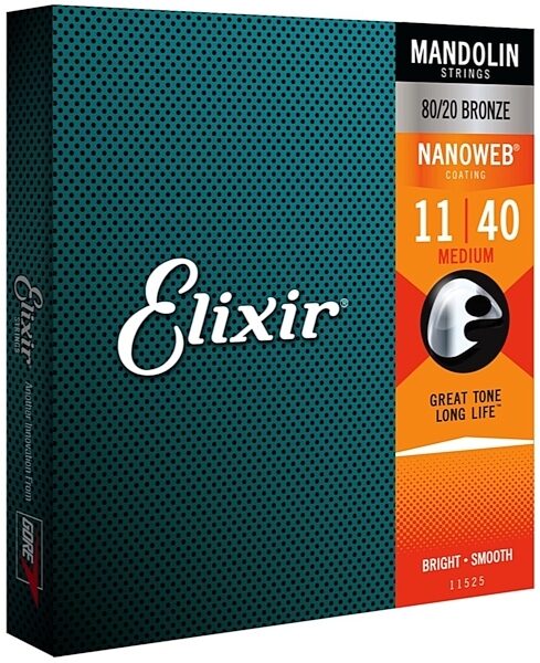 Elixir Nanoweb 80/20 Bronze Mandolin Strings, View