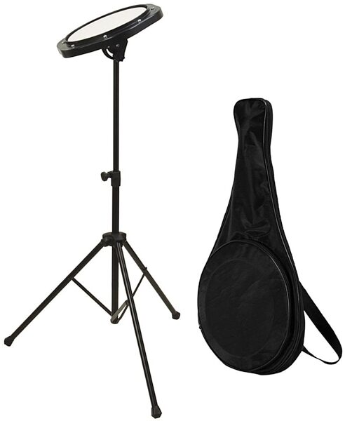 On-Stage DFP5500 Drum Practice Pad (with Stand and Bag), New, Main