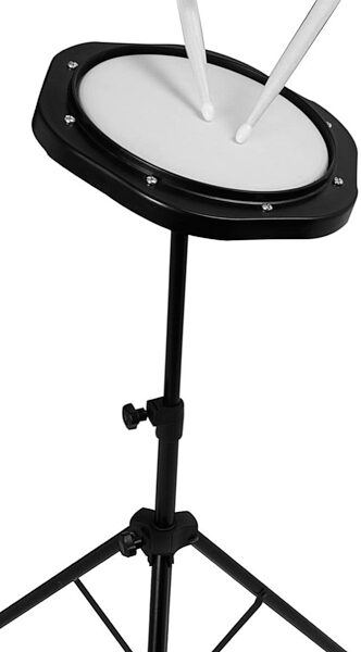 On-Stage DFP5500 Drum Practice Pad (with Stand and Bag), New, Front