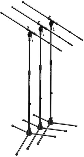 On-Stage MSP7703 EuroBoom Microphone Stands (with Gig Bag), New, Main