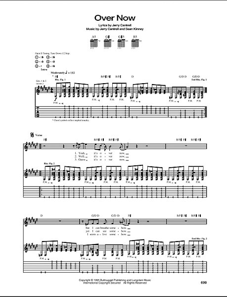 Over Now - Guitar TAB, New, Main