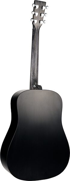 Martin D-X1 Dreadnought Black Acoustic Guitar (with Gig Bag), Black, Main Back