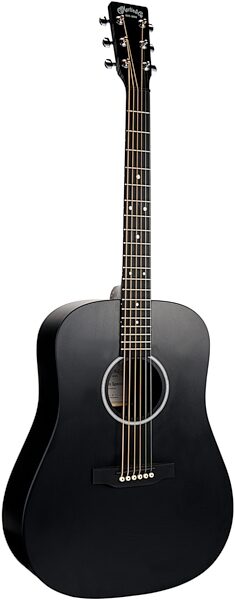 Martin D-X1 Dreadnought Black Acoustic Guitar (with Gig Bag), Black, Main