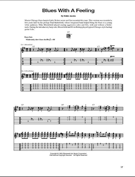 Blues With A Feeling - Guitar TAB, New, Main