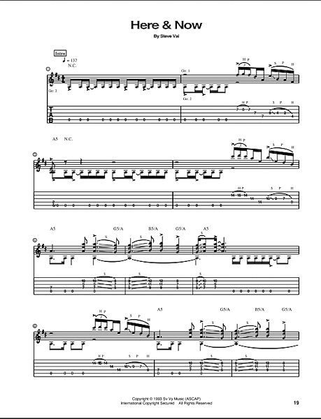 Here & Now - Guitar TAB, New, Main