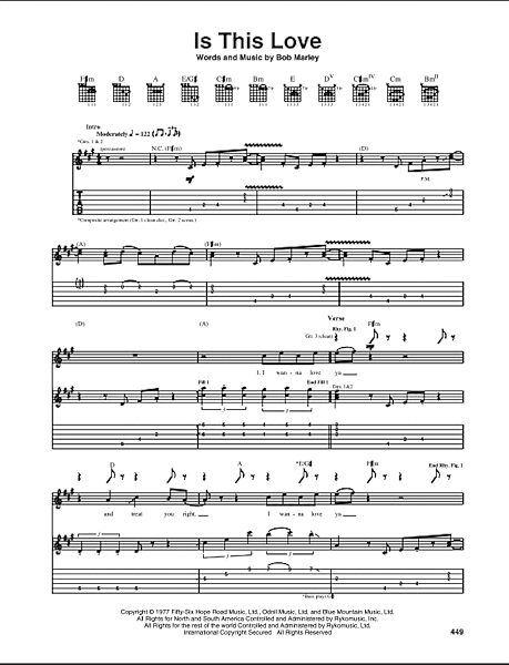 Is This Love - Guitar TAB, New, Main