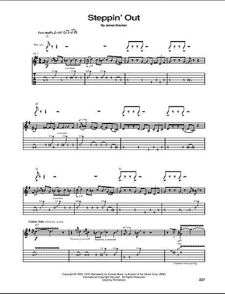 Steppin' Out - Guitar TAB, New, Main