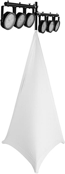 On-Stage SSA100 Speaker and Lighting Stand Skirt, White, White View 1