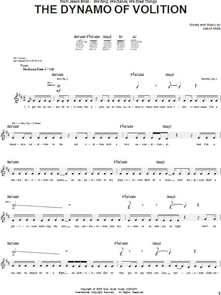The Dynamo Of Volition - Guitar TAB, New, Main