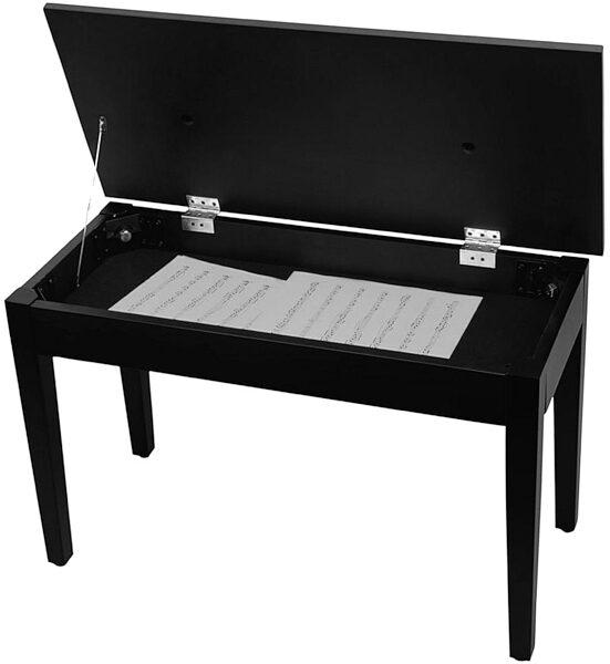 On-Stage KB8904B Deluxe Piano Bench (with Storage), New, Angle