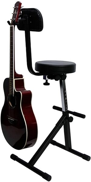 On-Stage GS7710 Guitar Hanger for DT8500 Guitar Throne, In Use 2