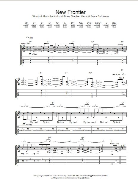 New Frontier - Guitar TAB, New, Main