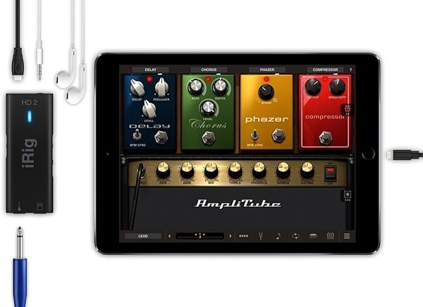 IK Multimedia iRig HD 2 iOS/USB Guitar Audio Interface, New, In Use