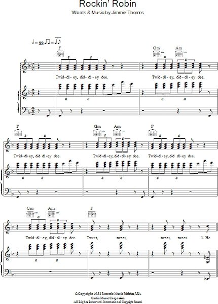 Rockin' Robin - Piano/Vocal/Guitar, New, Main