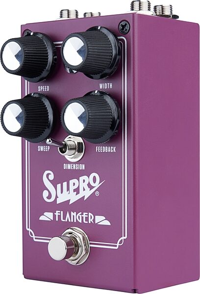 Supro Analog Flanger Pedal, New, Action Position Back