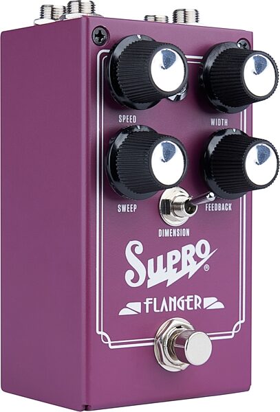 Supro Analog Flanger Pedal, New, Action Position Back