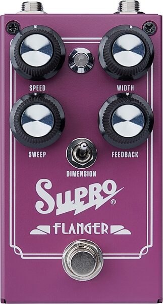 Supro Analog Flanger Pedal, New, Action Position Back